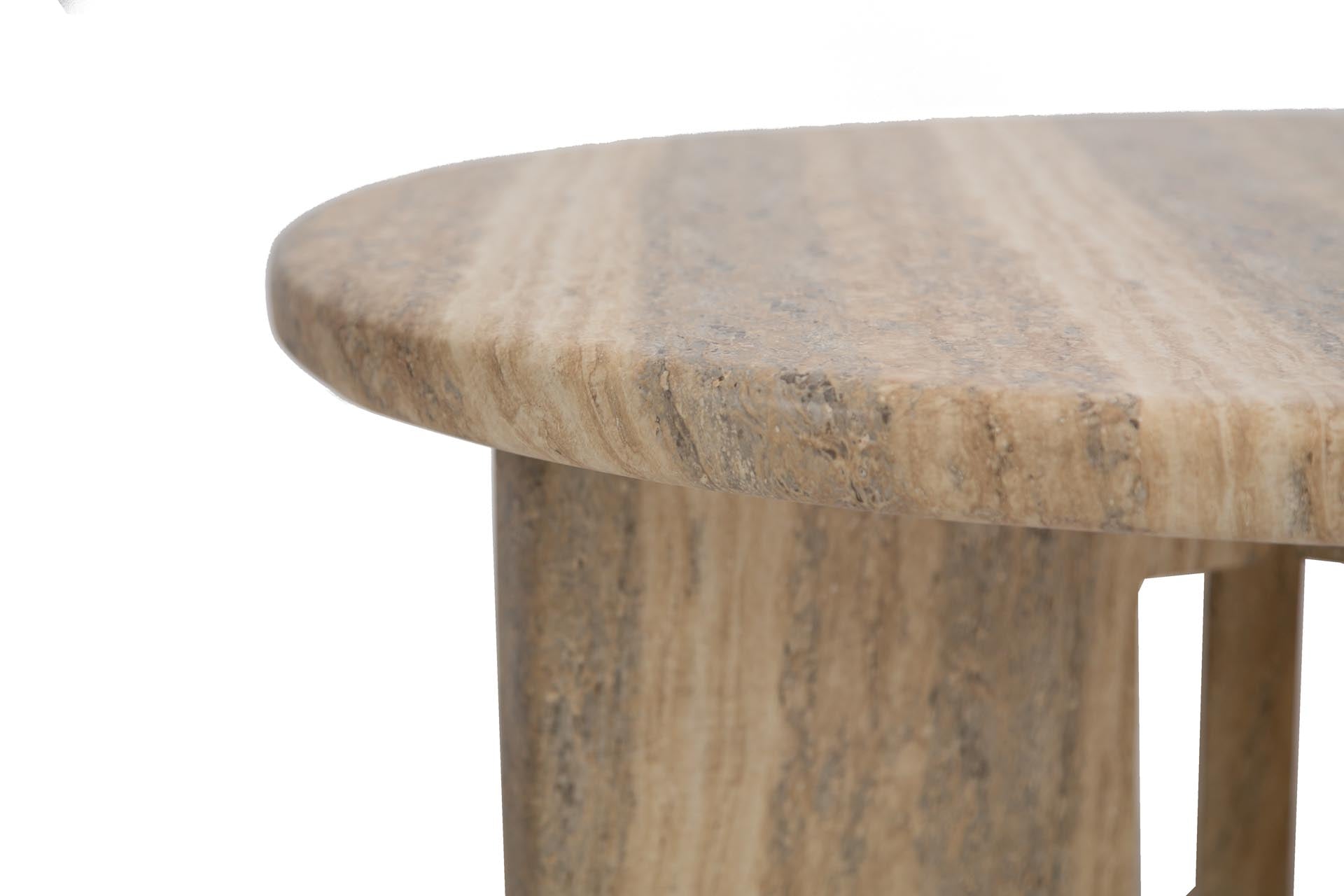 Τραπέζι Καθιστικού Frey Travertine (91x91x38) Soulworks 0910011 από την εταιρεία SOULWORKS