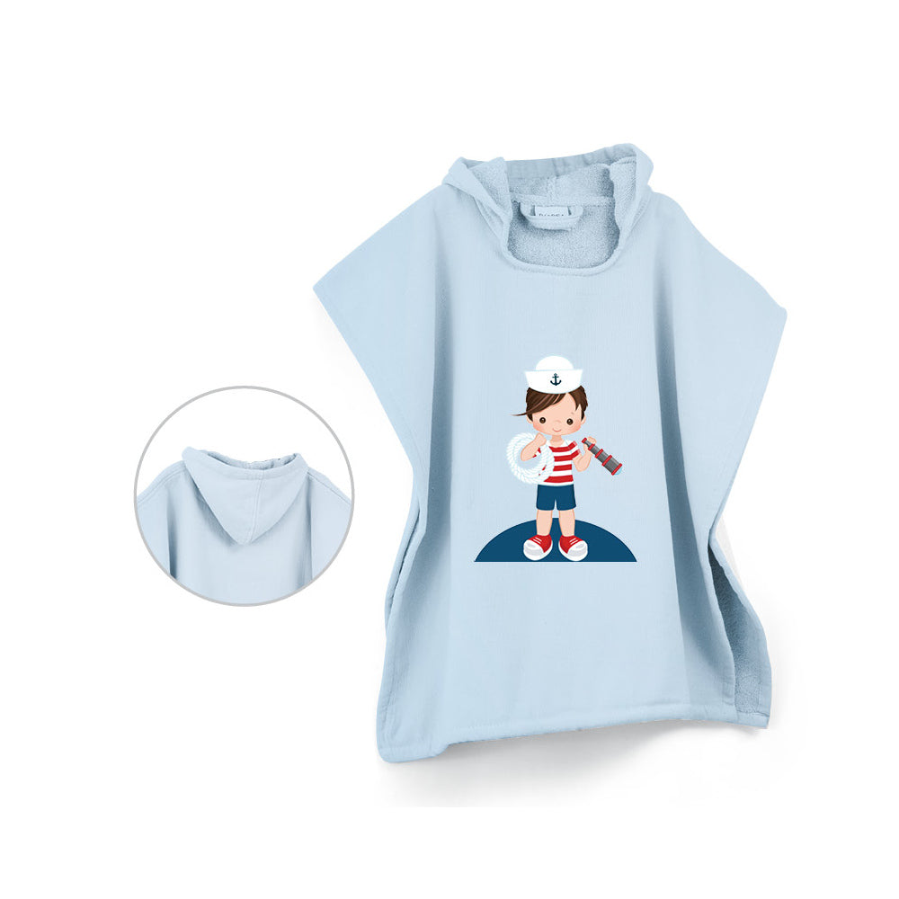 Παιδικό Πόντσο Θαλάσσης Sailor από την εταιρεία Borea Home Textiles