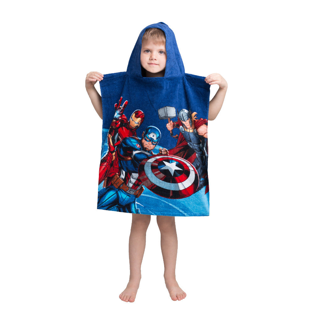 Παιδικό Πόντσο Βαμβακερό Βελούδινο Avengers 320gsm από την εταιρεία Borea Home Textiles