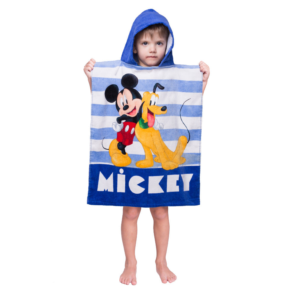 Παιδικό Πόντσο Βαμβακερό Βελούδινο Mickey 320gsm από την εταιρεία Borea Home Textiles