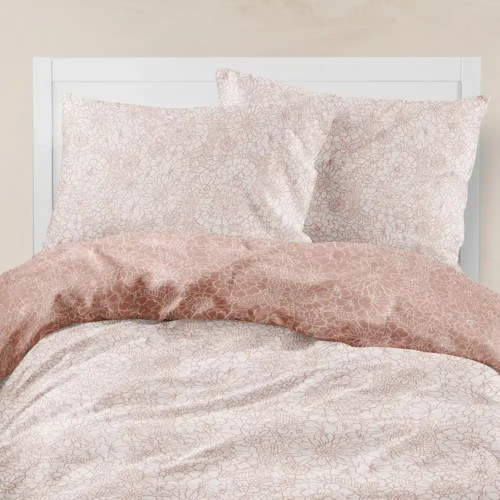 Παπλωματοθήκη Εμπριμέ Bloom Μονή από την εταιρεία Borea Home Textiles