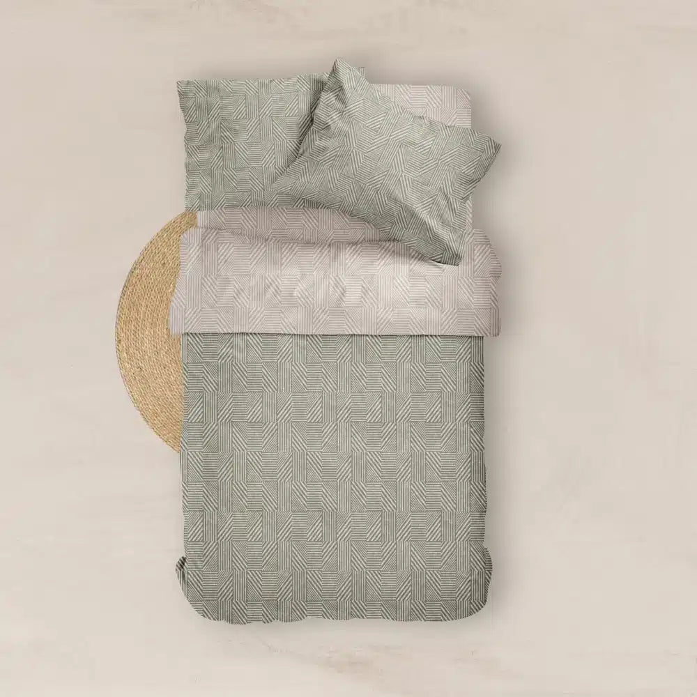 Παπλωματοθήκη Εμπριμέ Doric Μονή από την εταιρεία Borea Home Textiles