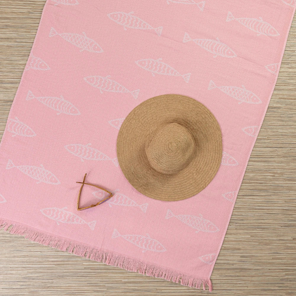 Πετσέτα Παρεό Κρόσσι Fishes από την εταιρεία Borea Home Textiles