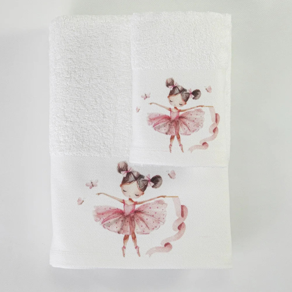 Πετσέτες Σετ 2ΤΜΧ Balletto Λευκό από την εταιρεία Borea Home Textiles