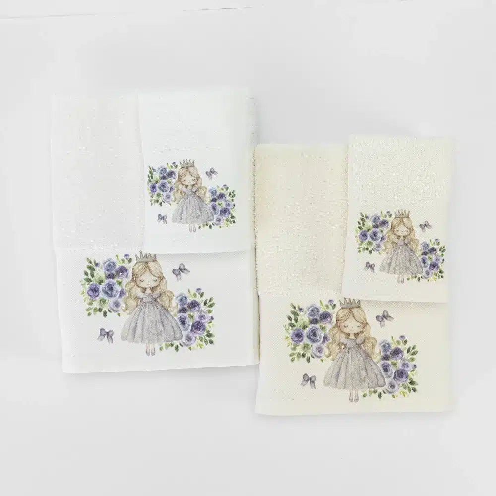 Πετσέτες Σετ 2ΤΜΧ Lily Λευκό από την εταιρεία Borea Home Textiles