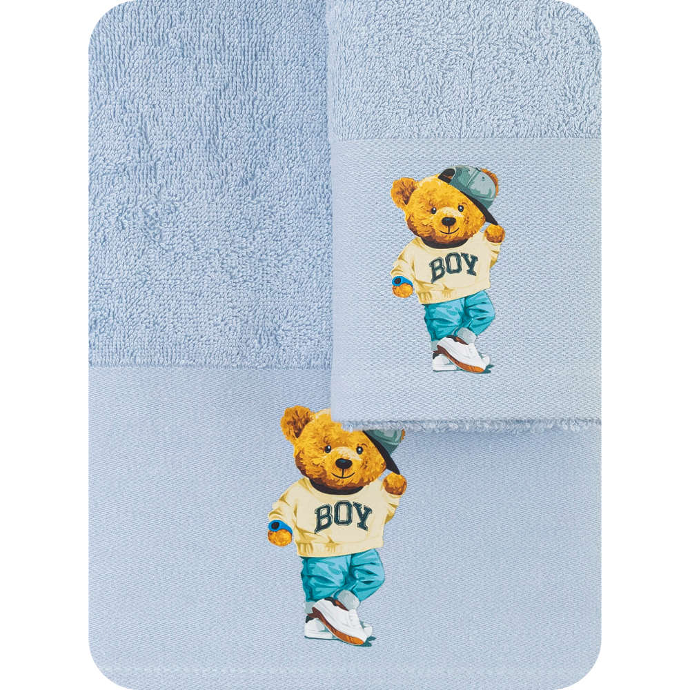 Πετσέτες Σετ 2ΤΜΧ Teddy Boy από την εταιρεία Borea Home Textiles