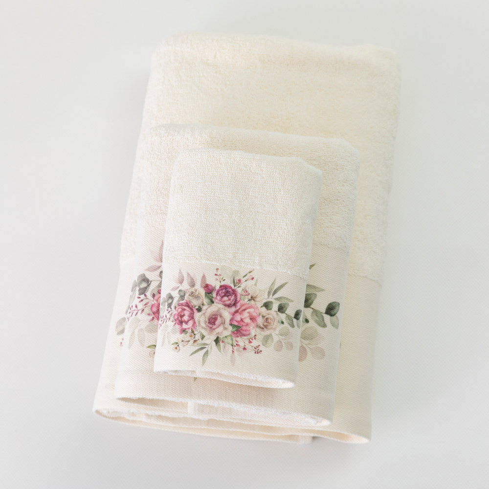 Πετσέτες Σετ 2ΤΜΧ Agnes από την εταιρεία Borea Home Textiles