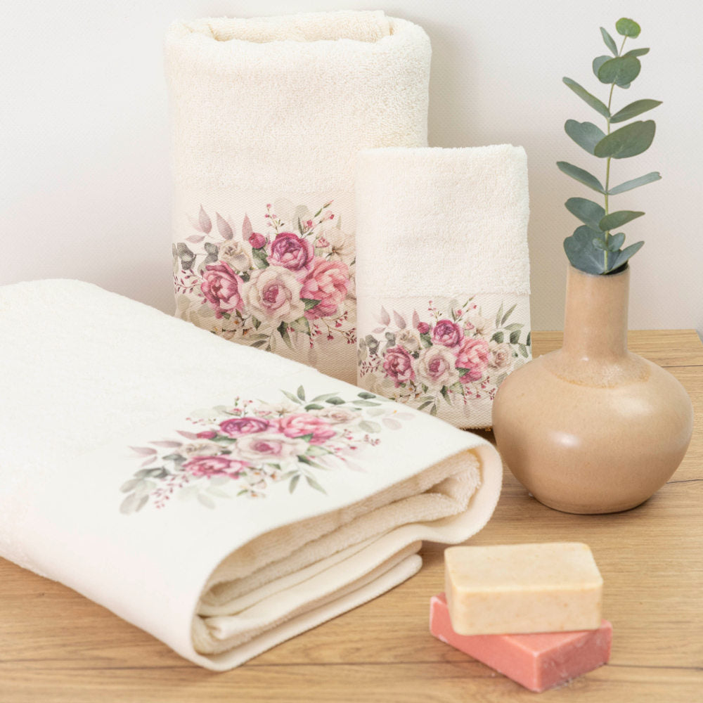 Πετσέτες Σετ 2ΤΜΧ Agnes από την εταιρεία Borea Home Textiles
