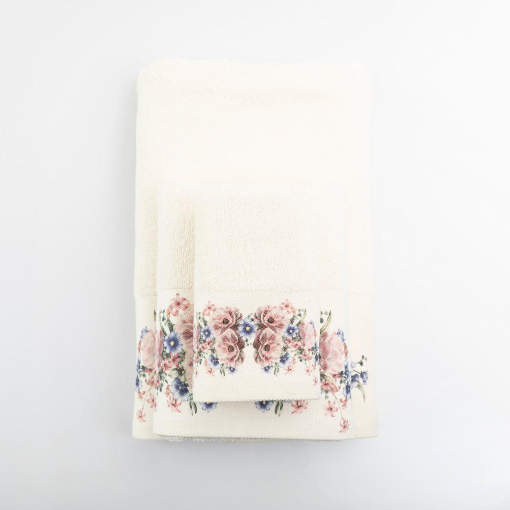 Πετσέτες Σετ 3ΤΜΧ Bellerose από την εταιρεία Borea Home Textiles