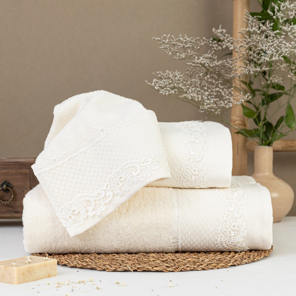 Πετσέτες Σετ 2ΤΜΧ Bonjour από την εταιρεία Borea Home Textiles