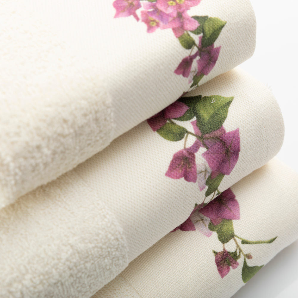 Πετσέτες Σετ 3ΤΜΧ Bougainvillea από την εταιρεία Borea Home Textiles