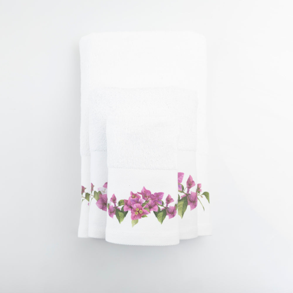 Πετσέτες Σετ 2ΤΜΧ Bougainvillea από την εταιρεία Borea Home Textiles