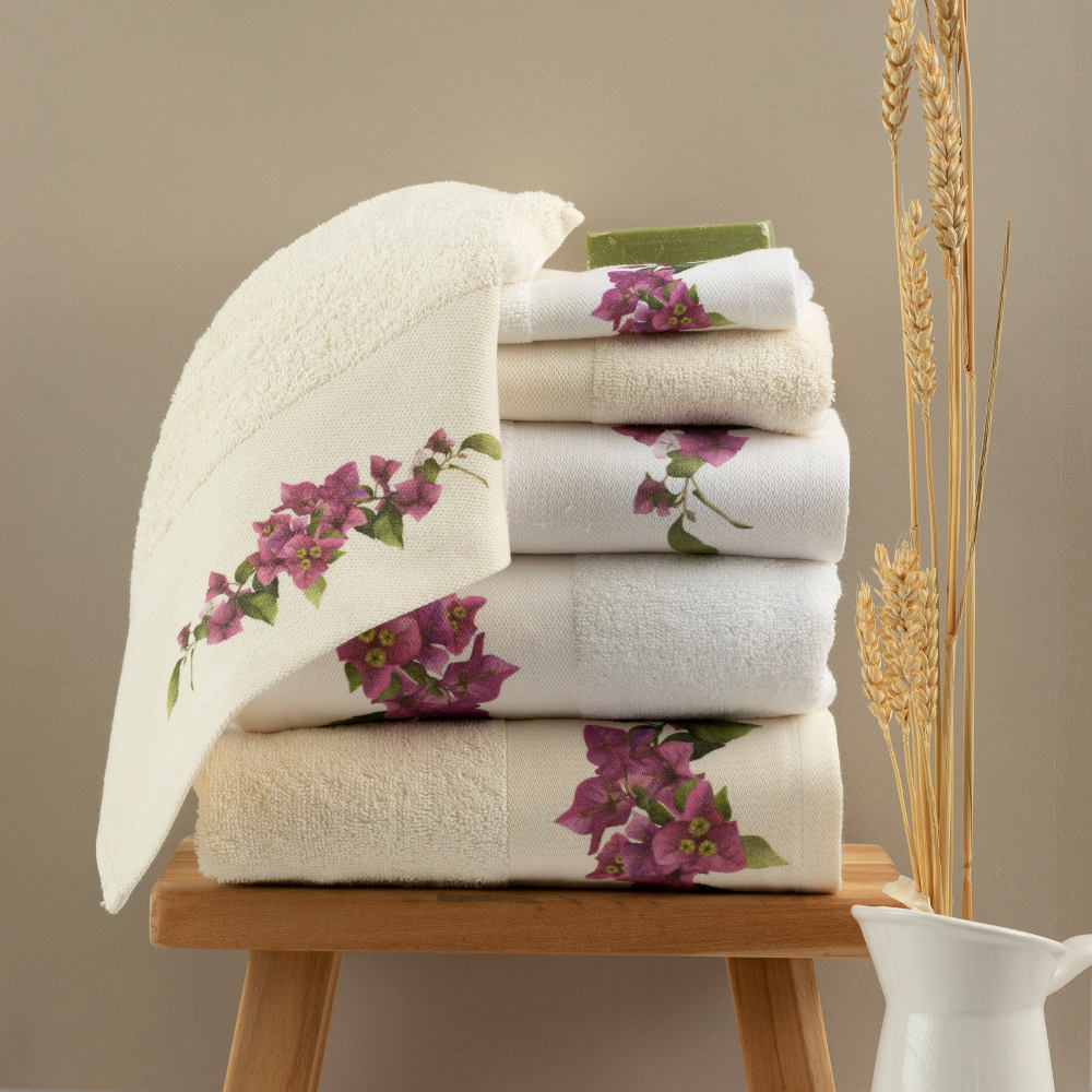 Πετσέτες Σετ 2ΤΜΧ Bougainvillea από την εταιρεία Borea Home Textiles