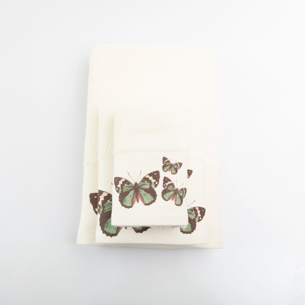 Πετσέτες Σετ 3ΤΜΧ Butterfly από την εταιρεία Borea Home Textiles