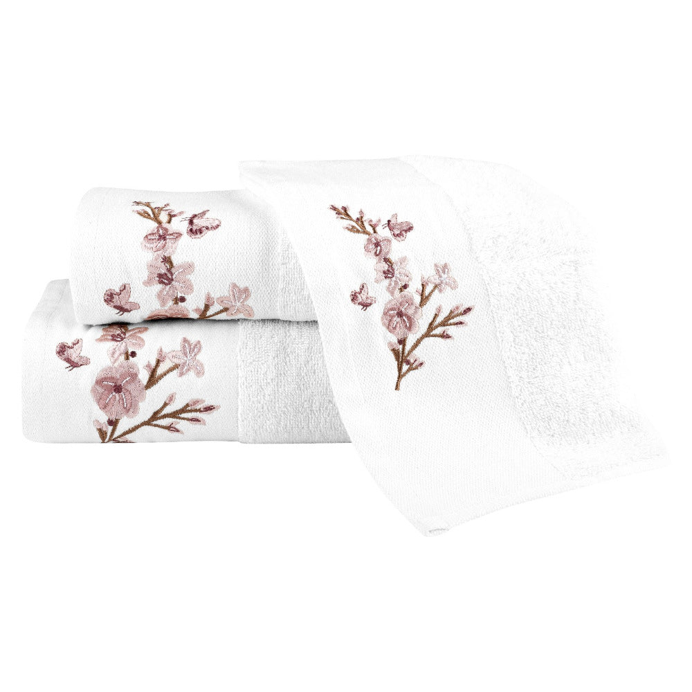 Πετσέτες Σετ 3ΤΜΧ Cherry Blossom από την εταιρεία Borea Home Textiles