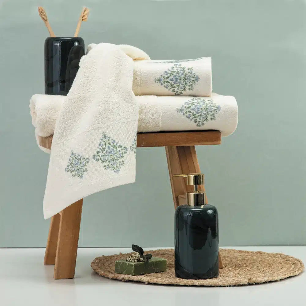Πετσέτα Προσώπου Damask Εκρού 50 x 90 cm ΠΡΟΣΩΠΟΥ από την εταιρεία Borea Home Textiles