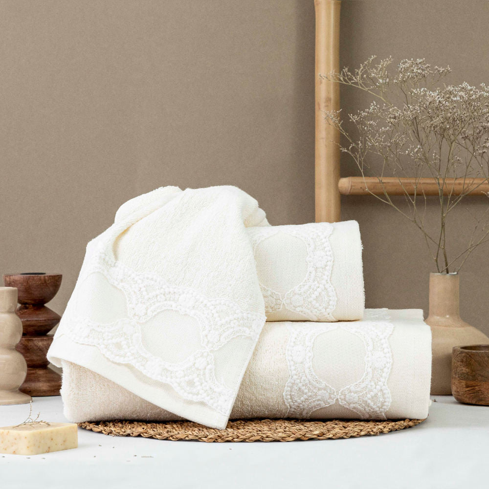 Πετσέτες Σετ 2ΤΜΧ Δάφνη από την εταιρεία Borea Home Textiles
