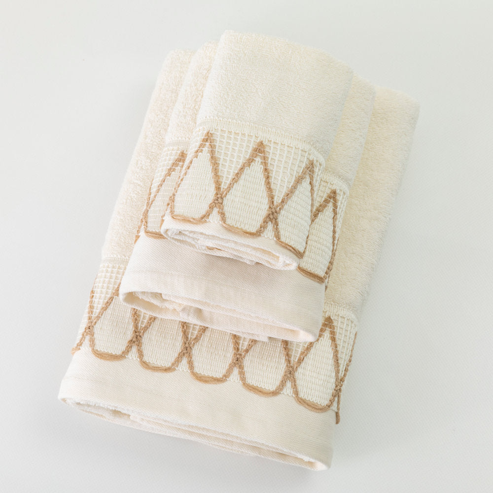 Πετσέτες Σετ 3ΤΜΧ Drops από την εταιρεία Borea Home Textiles