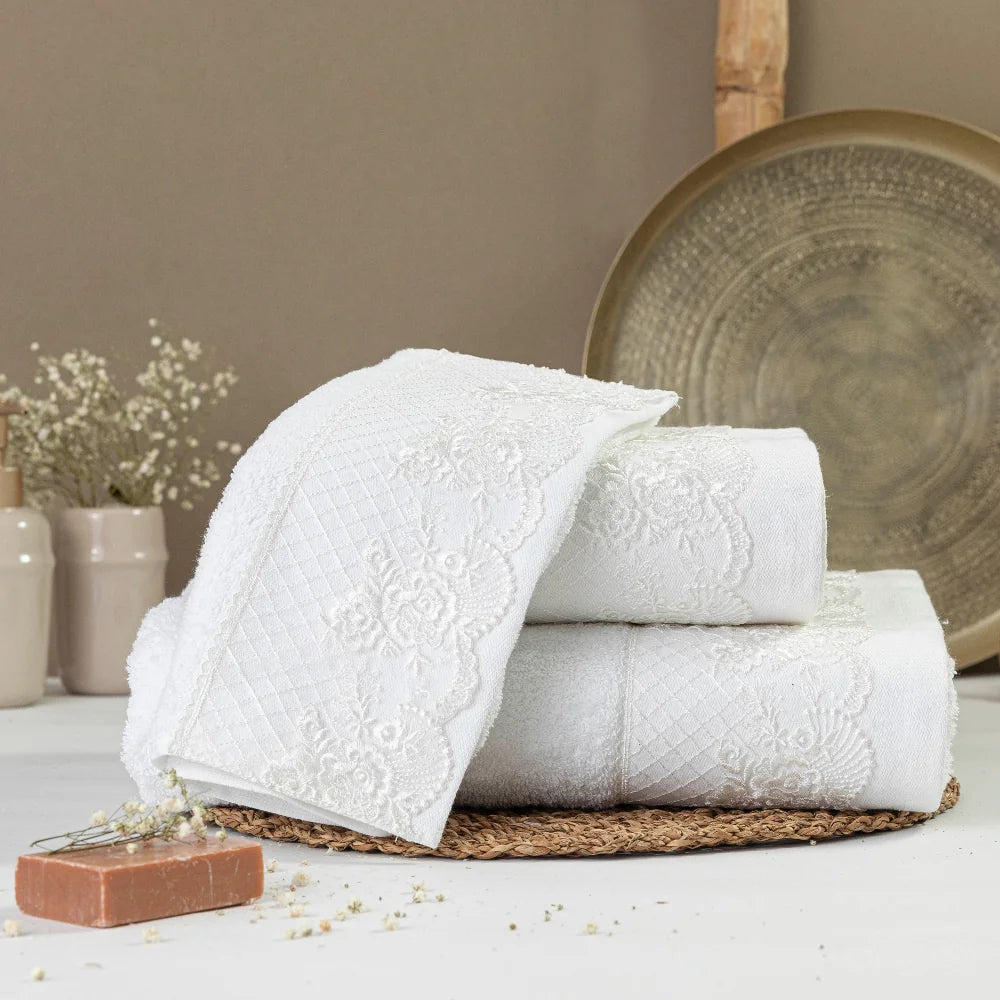 Πετσέτες Σετ 3ΤΜΧ Ηλέκτρα από την εταιρεία Borea Home Textiles