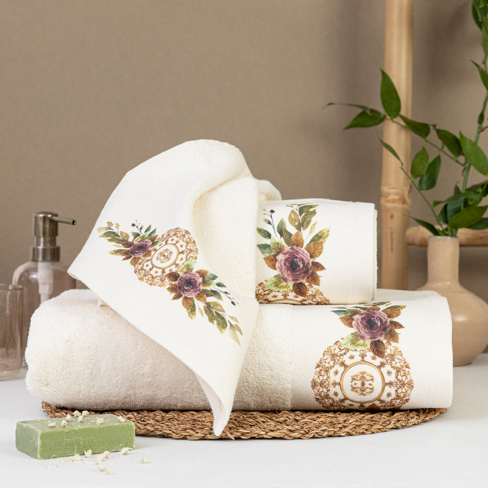 Πετσέτες Σετ 2ΤΜΧ Florence από την εταιρεία Borea Home Textiles