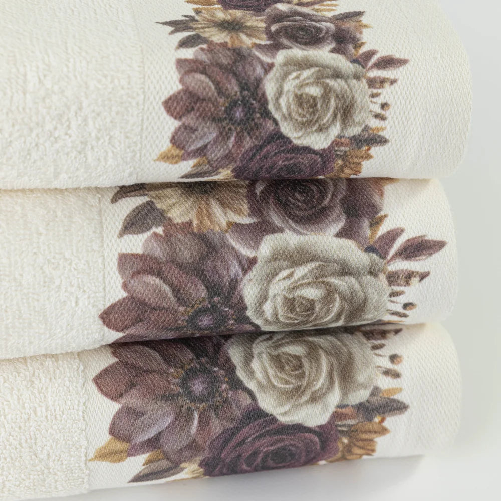 Πετσέτες Σετ 3ΤΜΧ Gerbera από την εταιρεία Borea Home Textiles