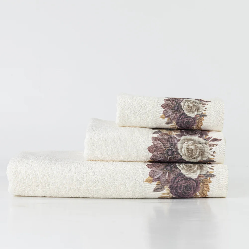 Πετσέτες Σετ 3ΤΜΧ Gerbera από την εταιρεία Borea Home Textiles