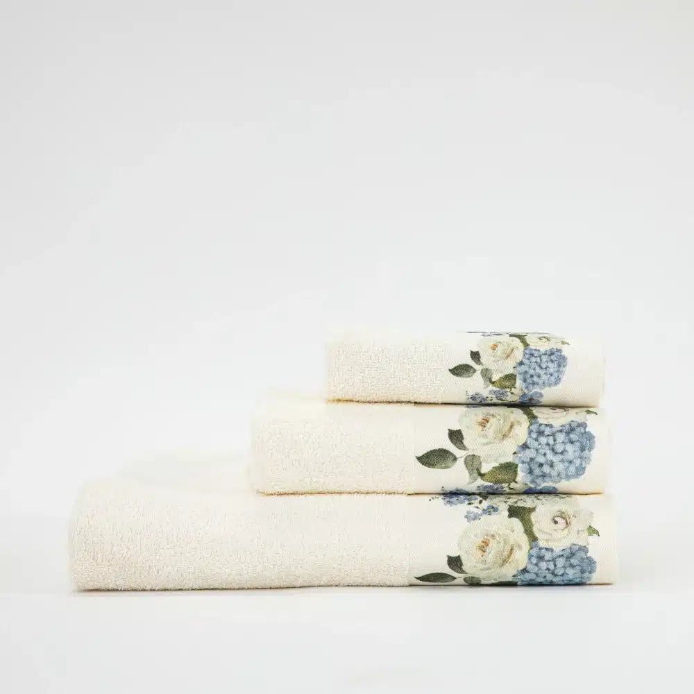 Πετσέτες Σετ 3ΤΜΧ Hortensia από την εταιρεία Borea Home Textiles