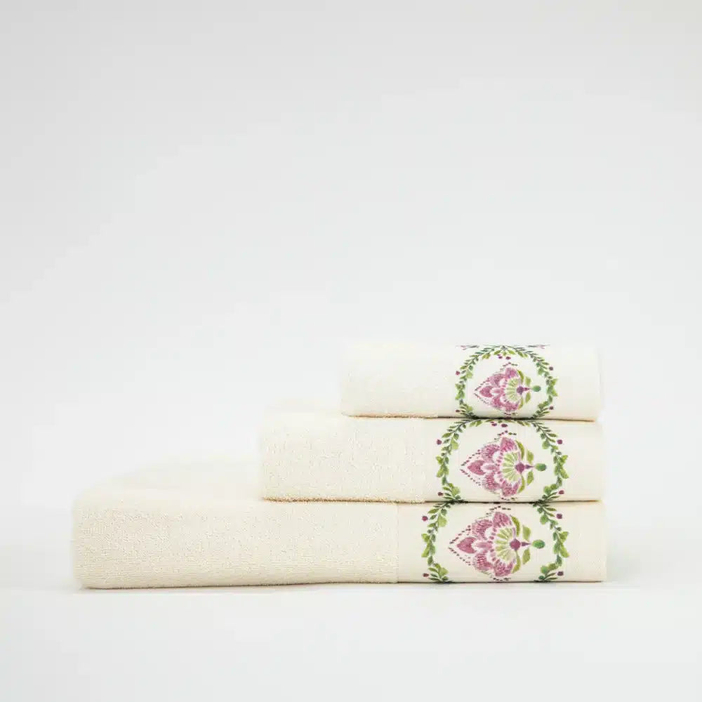 Πετσέτες Σετ 2ΤΜΧ Lotus από την εταιρεία Borea Home Textiles