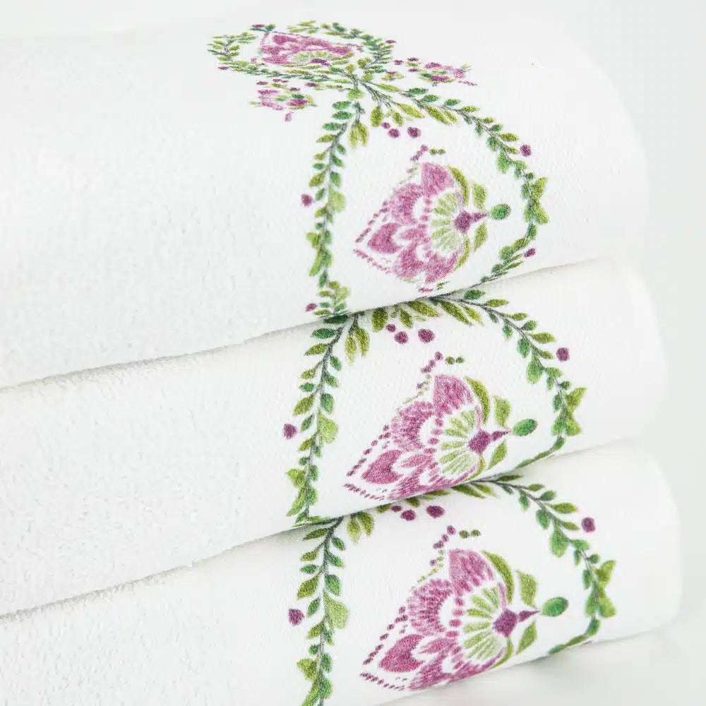 Πετσέτες Σετ 2ΤΜΧ Lotus από την εταιρεία Borea Home Textiles