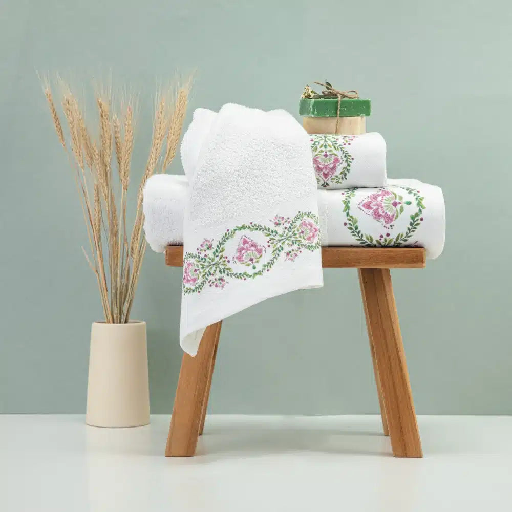 Πετσέτες Σετ 2ΤΜΧ Lotus από την εταιρεία Borea Home Textiles