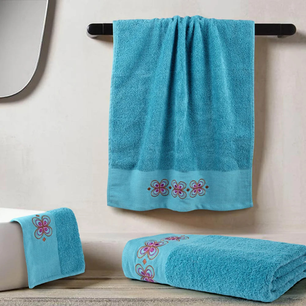 Πετσέτες Σετ 3ΤΜΧ Petalouda από την εταιρεία Borea Home Textiles