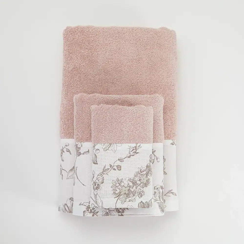 Πετσέτες Σετ 3ΤΜΧ Rosine από την εταιρεία Borea Home Textiles
