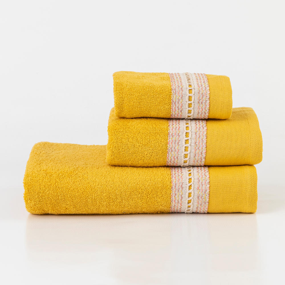 Πετσέτες Σετ 3ΤΜΧ Waves από την εταιρεία Borea Home Textiles