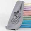 Ποτηρόπανα Κουζίνας Waffle Let's Cook από την εταιρεία Borea Home Textiles