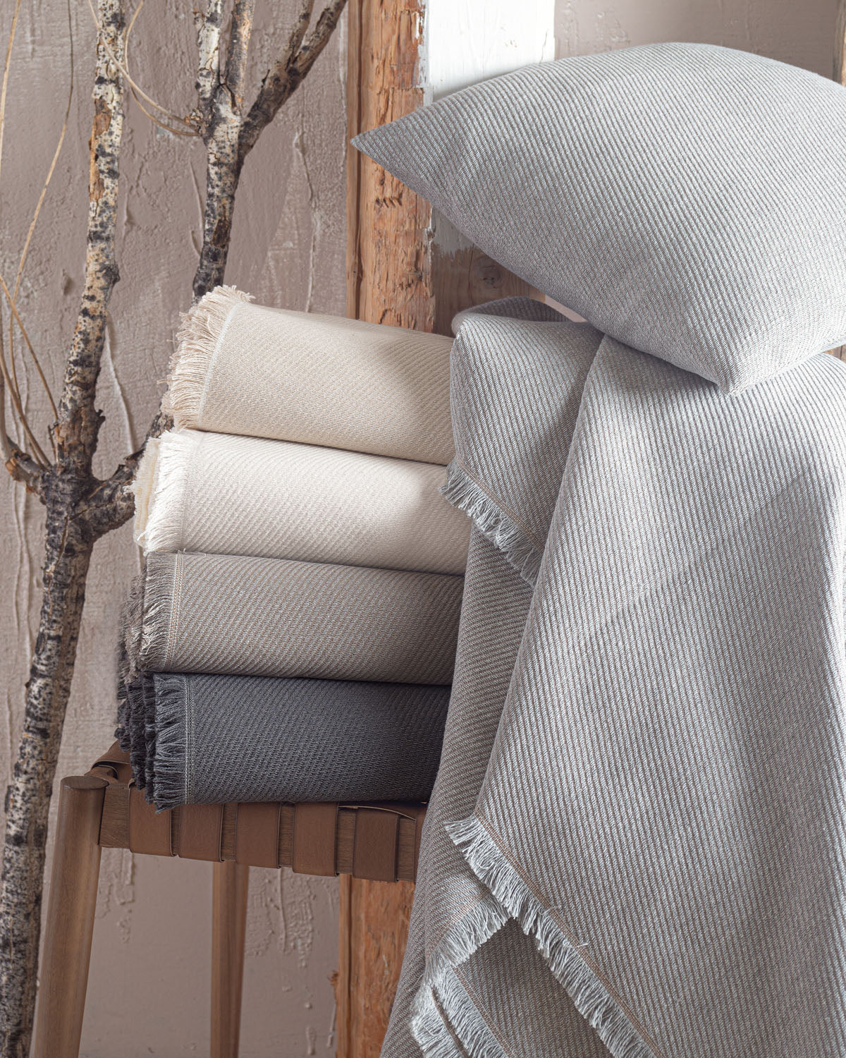 REVE Καφέ Γκρι - Μαξιλαροθήκη από την εταιρεία Rythmos Home