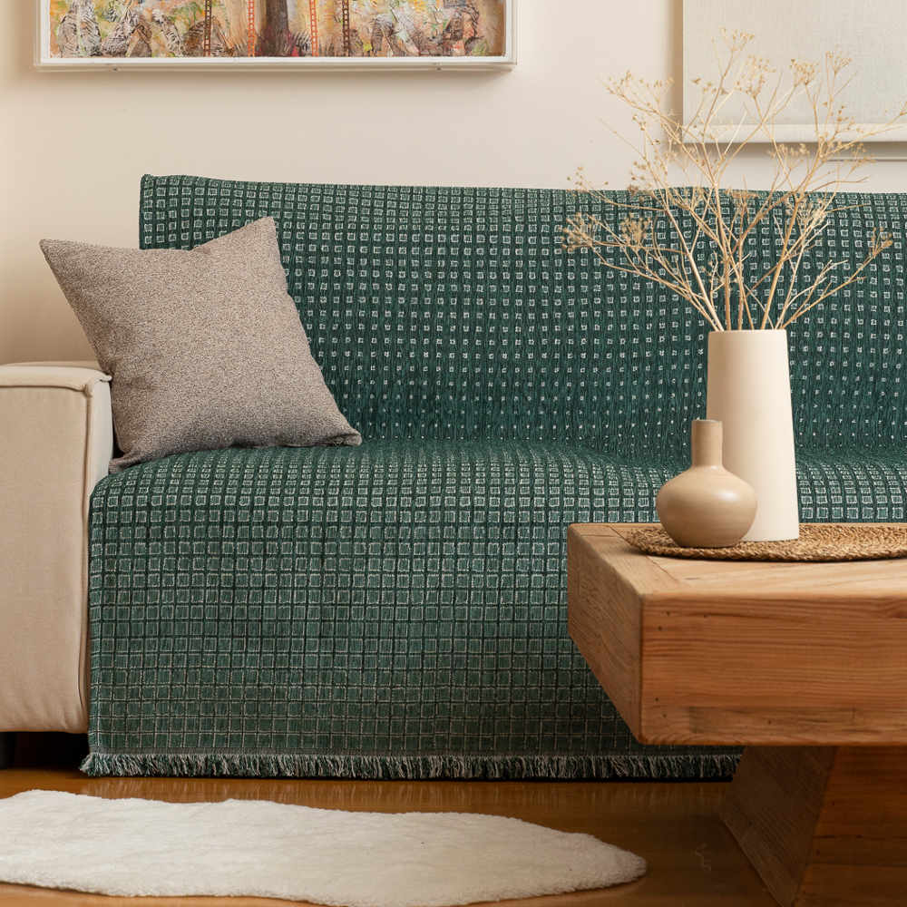 Ριχτάρι Σενίλ Διθέσιο Solana Πράσινο 180 x 250 cm ΔΙΘΕΣΙΟ από την εταιρεία Borea Home Textiles