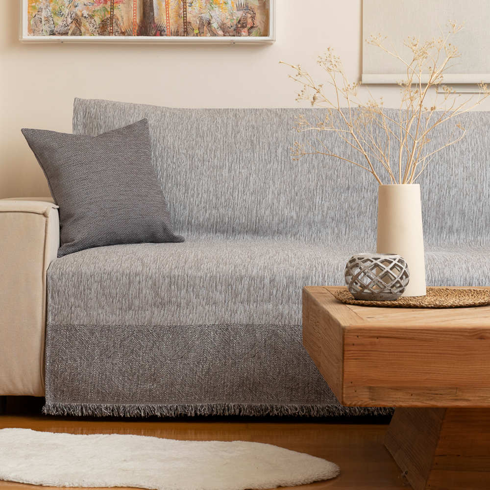 Ριχτάρι Σενίλ Τριθέσιο Square από την εταιρεία Borea Home Textiles