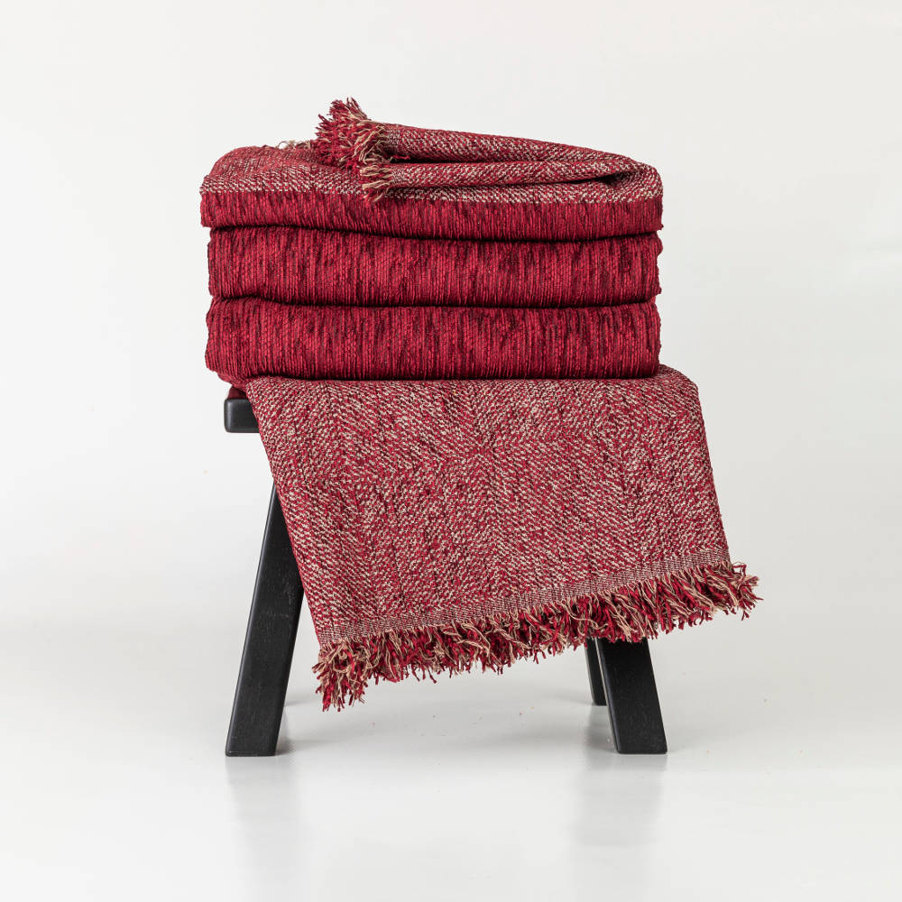 Ριχτάρι Σενίλ Πολυθρόνας Square από την εταιρεία Borea Home Textiles