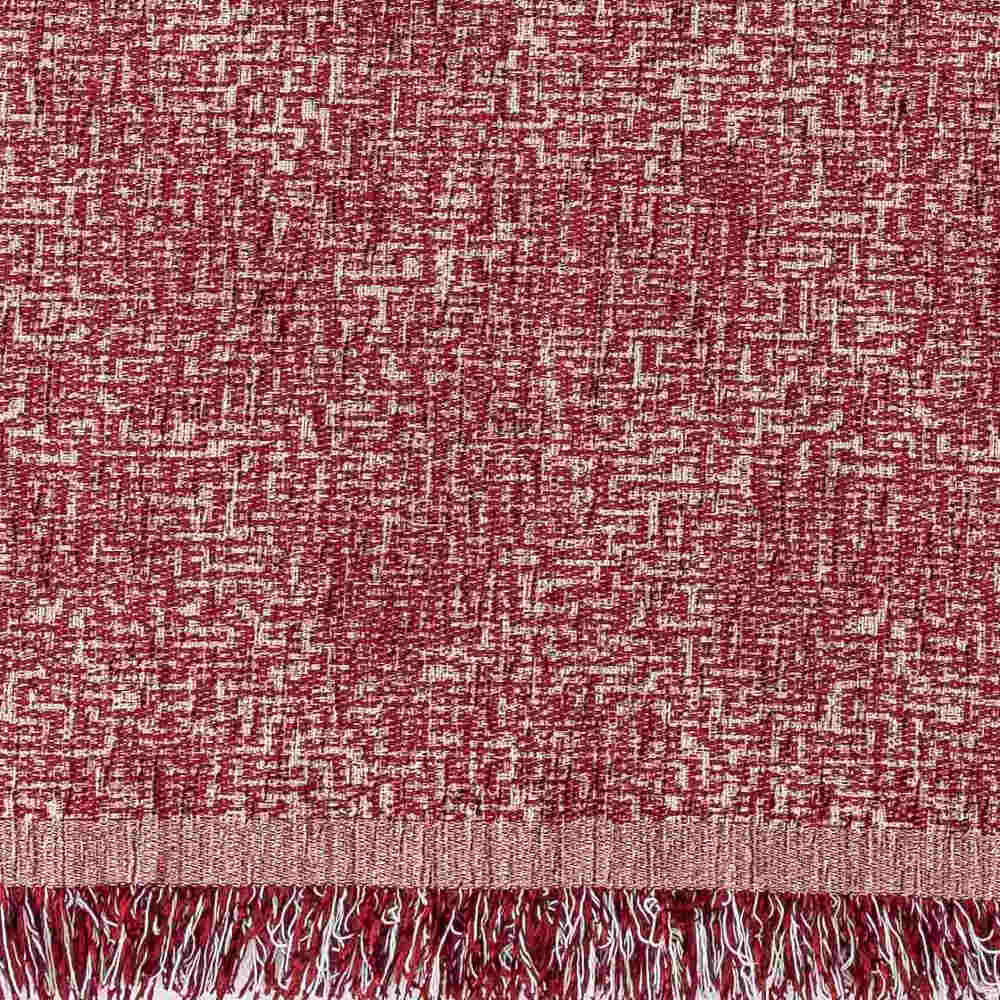 Ριχτάρι Σενίλ Τετραθέσιο Tile Μπορντώ 180 x 350 cm ΤΕΤΡΑΘΕΣΙΟ από την εταιρεία Borea Home Textiles