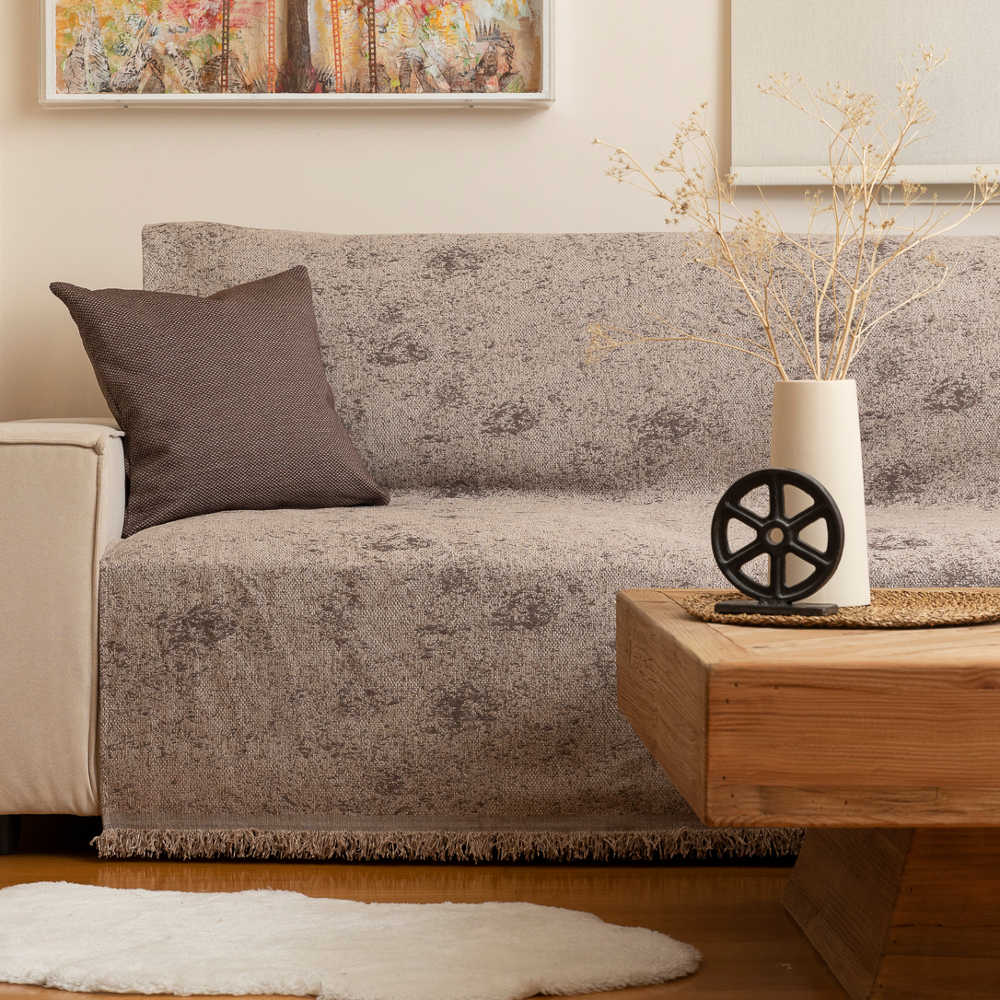 Ριχτάρι Σενίλ Τριθέσιο Trace από την εταιρεία Borea Home Textiles