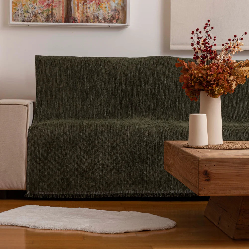 Ριχτάρι Σενίλ Τριθέσιο Velvet από την εταιρεία Borea Home Textiles