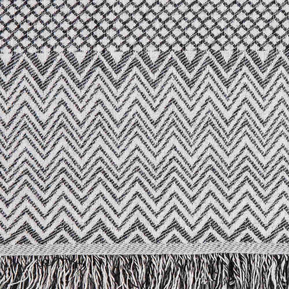 Ριχτάρι Βαμβακερό Πολυθρόνας Tribal Μαύρο 180 x 180 cm ΜΟΝΟΘΕΣΙΟ από την εταιρεία Borea Home Textiles