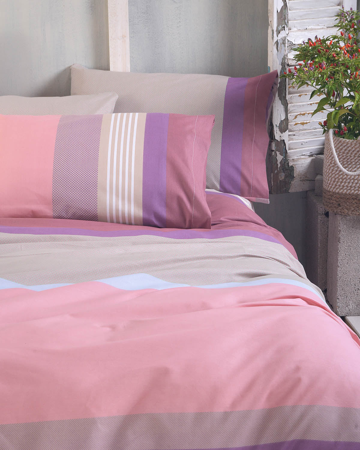 SAVOY Ροζ - Ζεύγος μαξιλαροθήκες Next 50 x 70 Ροζ 50 x 70 από την εταιρεία Rythmos Home