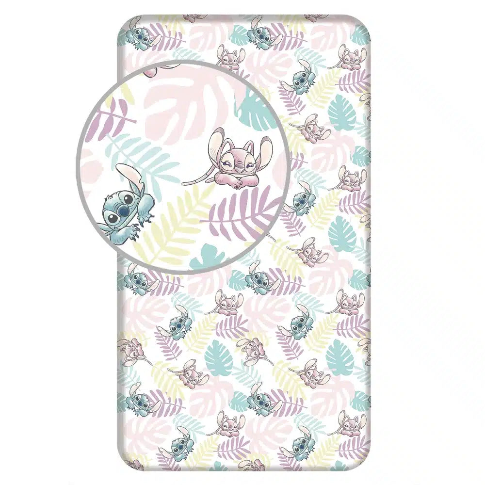 Σεντόνι Βαμβακερό Stitch Leaves Μονό Με Λάστιχο από την εταιρεία Borea Home Textiles