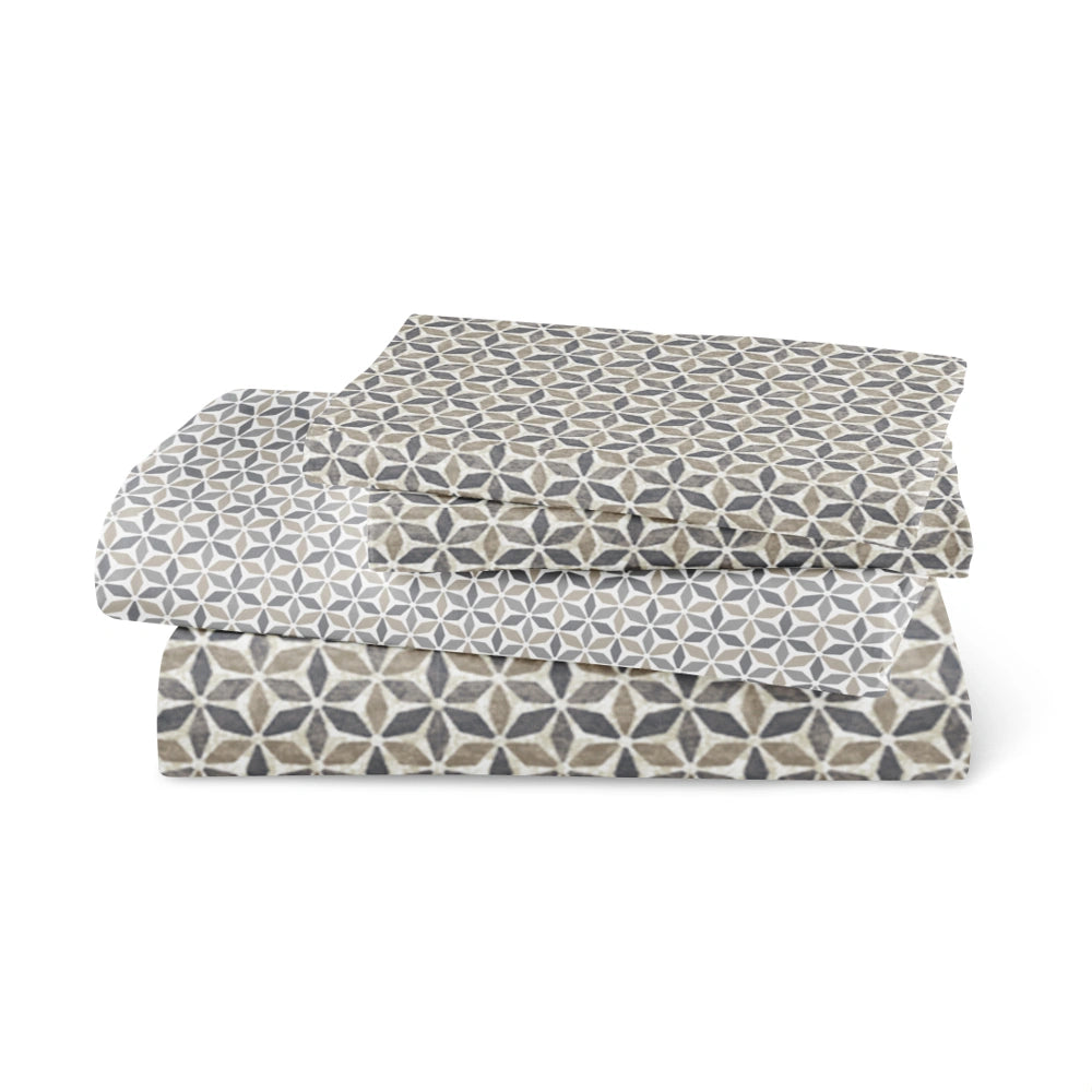 Σεντόνια Εμπριμέ Σετ Honey Μονά από την εταιρεία Borea Home Textiles