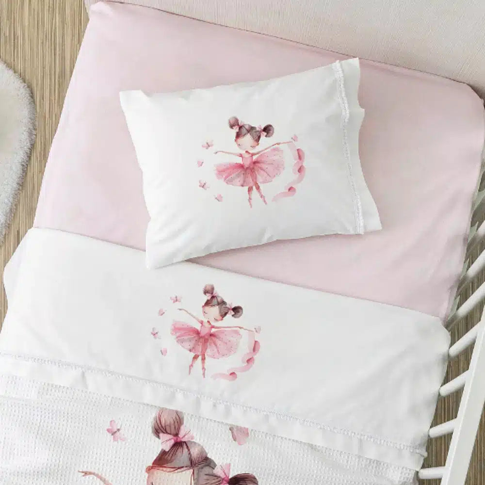 Σεντόνια Κούνιας Σετ Balletto από την εταιρεία Borea Home Textiles