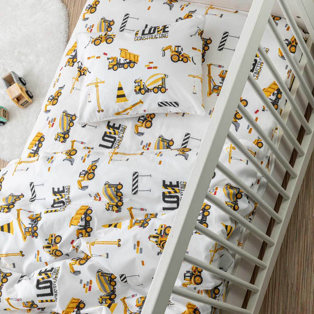 Σεντόνια Κούνιας Σετ Construction από την εταιρεία Borea Home Textiles
