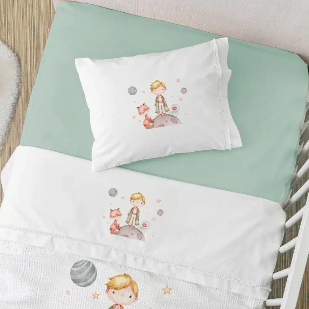 Σεντόνια Κούνιας Σετ Little Prince από την εταιρεία Borea Home Textiles
