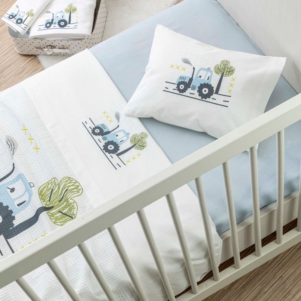 Σεντόνια Κούνιας Σετ Trucky από την εταιρεία Borea Home Textiles