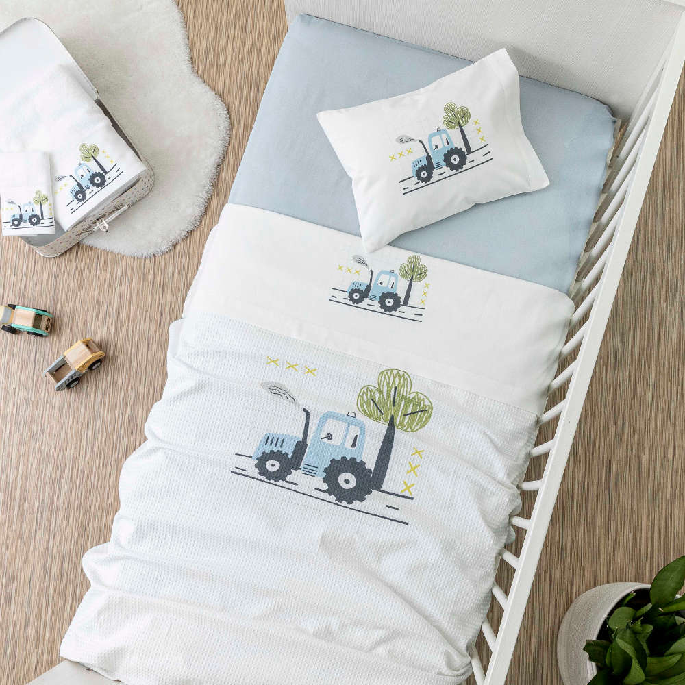 Σεντόνια Κούνιας Σετ Trucky από την εταιρεία Borea Home Textiles
